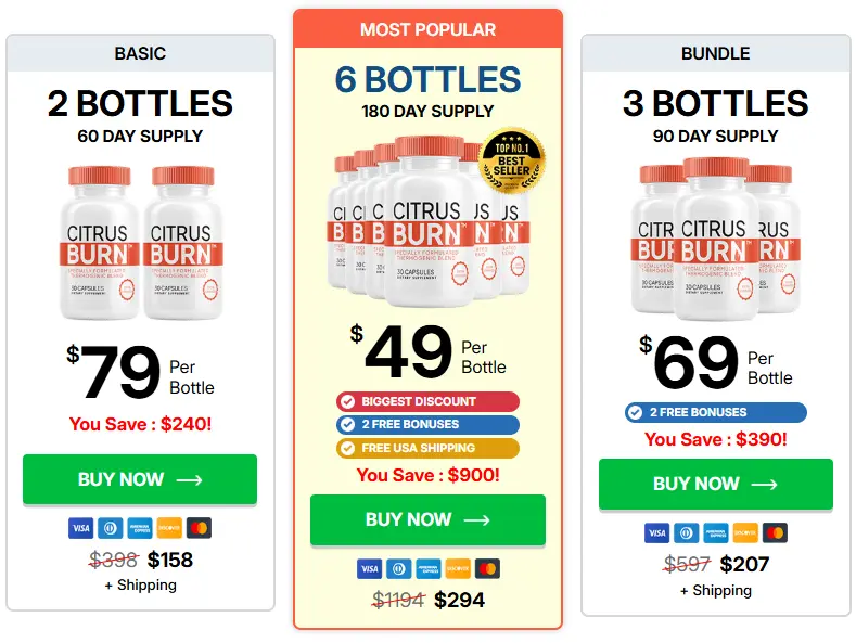 Citrus Burn Price